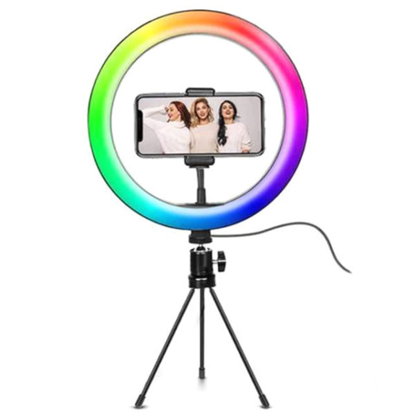 support trepied ring light